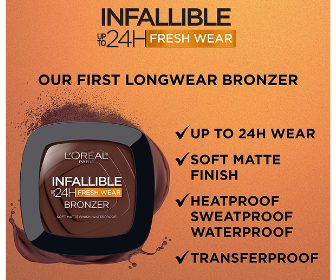 Free Product Test of New L’Oreal Paris X Infallible Matte Bronzer