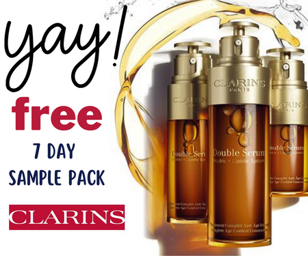 Free Clarins 7-day Double Serum Sample Pack