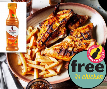 Enjoy a FREE 1/4 Chicken from Nando’s