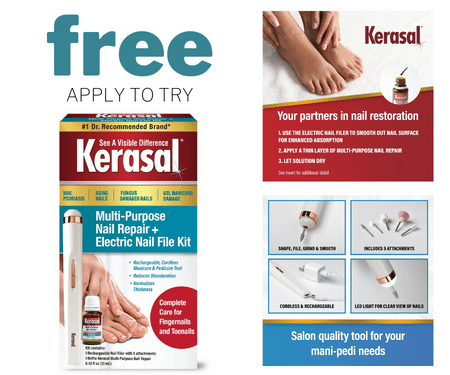 Free Electric File and Nail Repair Kit