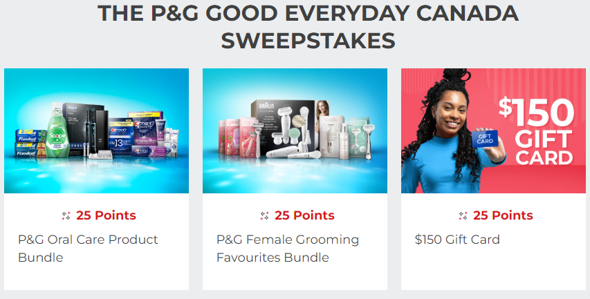 Free Samples, Free Gift Cards – from P&G Good Everyday