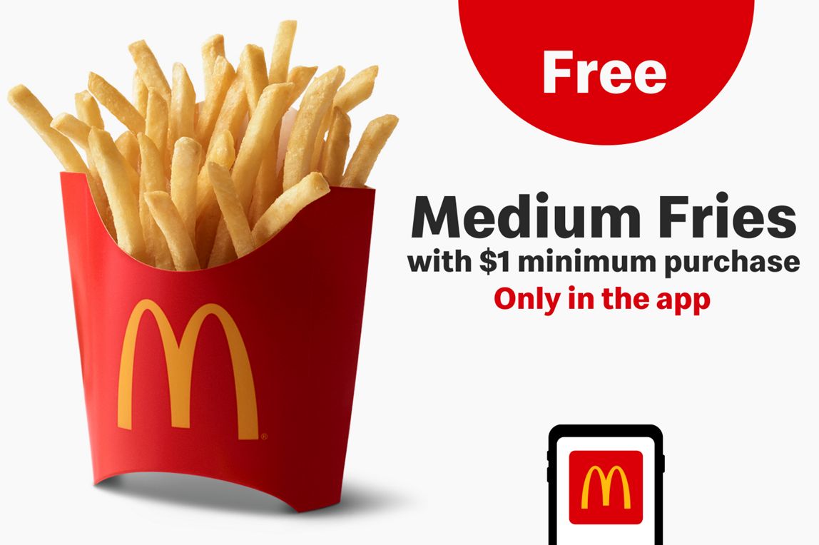 Free Fries and more From McDonald’s
