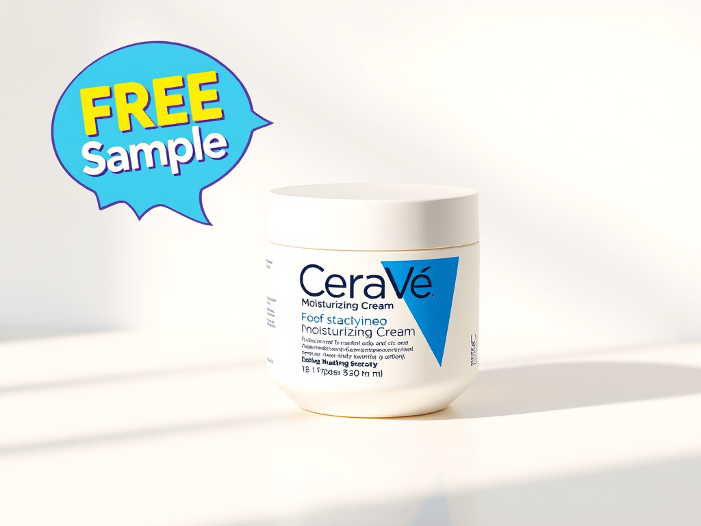 Get Your Glow On: Free CeraVe Moisturizing Cream Sample!