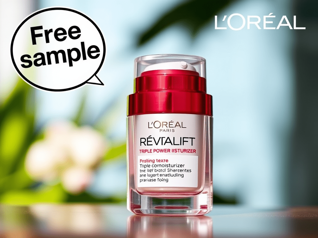 Glow Up for Free: Grab Your Sample of L’Oréal’s Revitalift Triple Power Moisturizer!